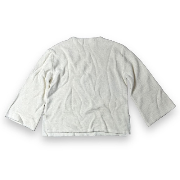 Loeil Cream Crew Neck Pullover Sweater Small Rare - Picture 1 of 4